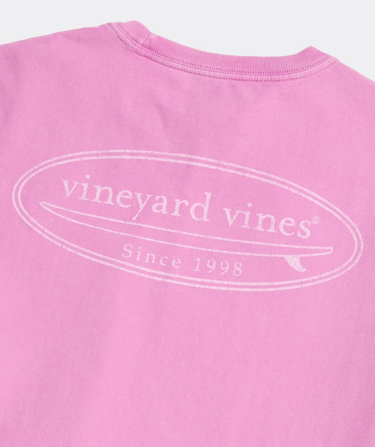 vineyard vines Men's Drift Dye Outlined Surf Logo Short-Sleeve Pocket Tee