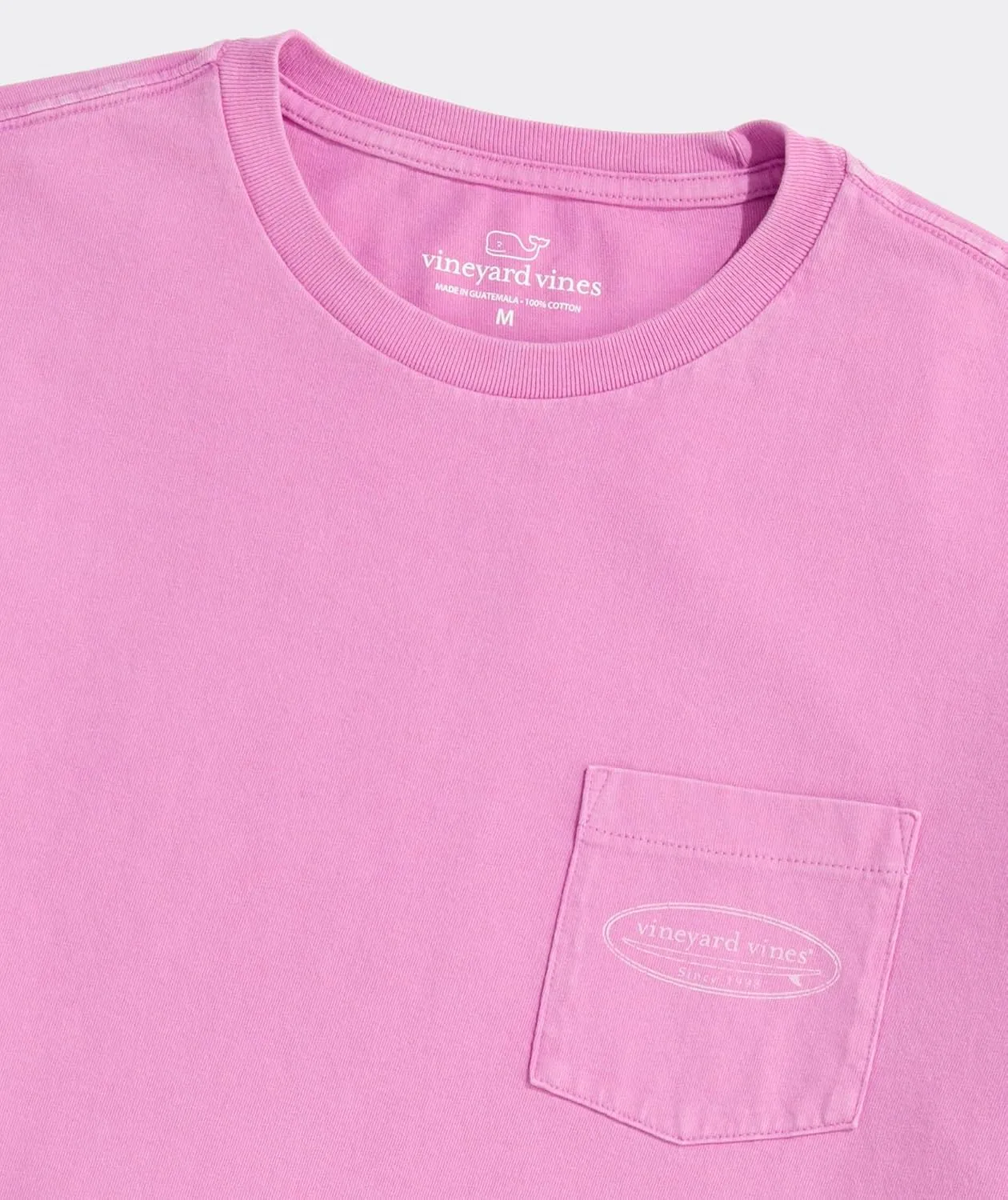 vineyard vines Men's Drift Dye Outlined Surf Logo Short-Sleeve Pocket Tee