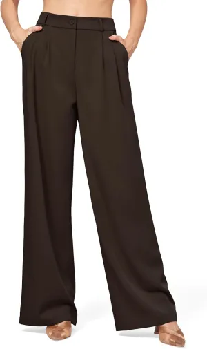 Willit Women's Work Pants Wide Leg Dress Pants High Waisted Casual Slacks Business Office Pants with Pockets 28"/30"/32"