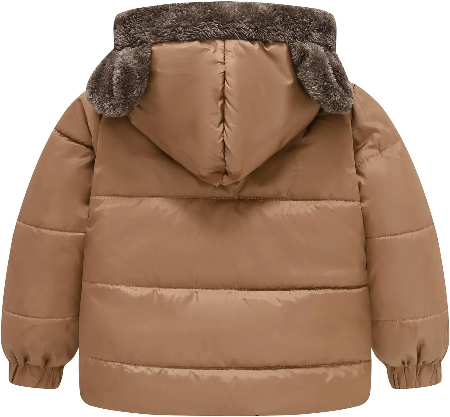Winter Coats Boys 8 Boys and Girls Middle Children Solid Color Ears Cute Pocket Short Cotton Padded 5t Fall Jacket Boys