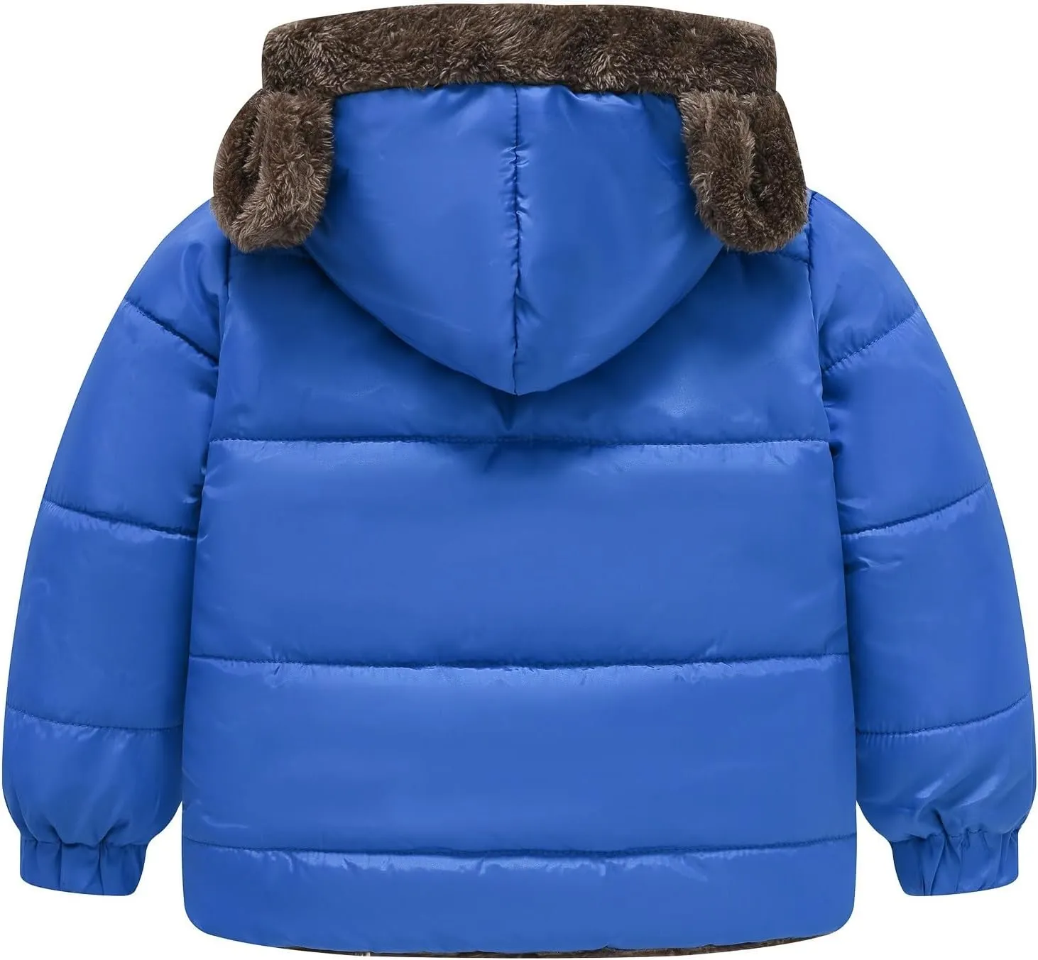 Winter Coats Boys 8 Boys and Girls Middle Children Solid Color Ears Cute Pocket Short Cotton Padded 5t Fall Jacket Boys
