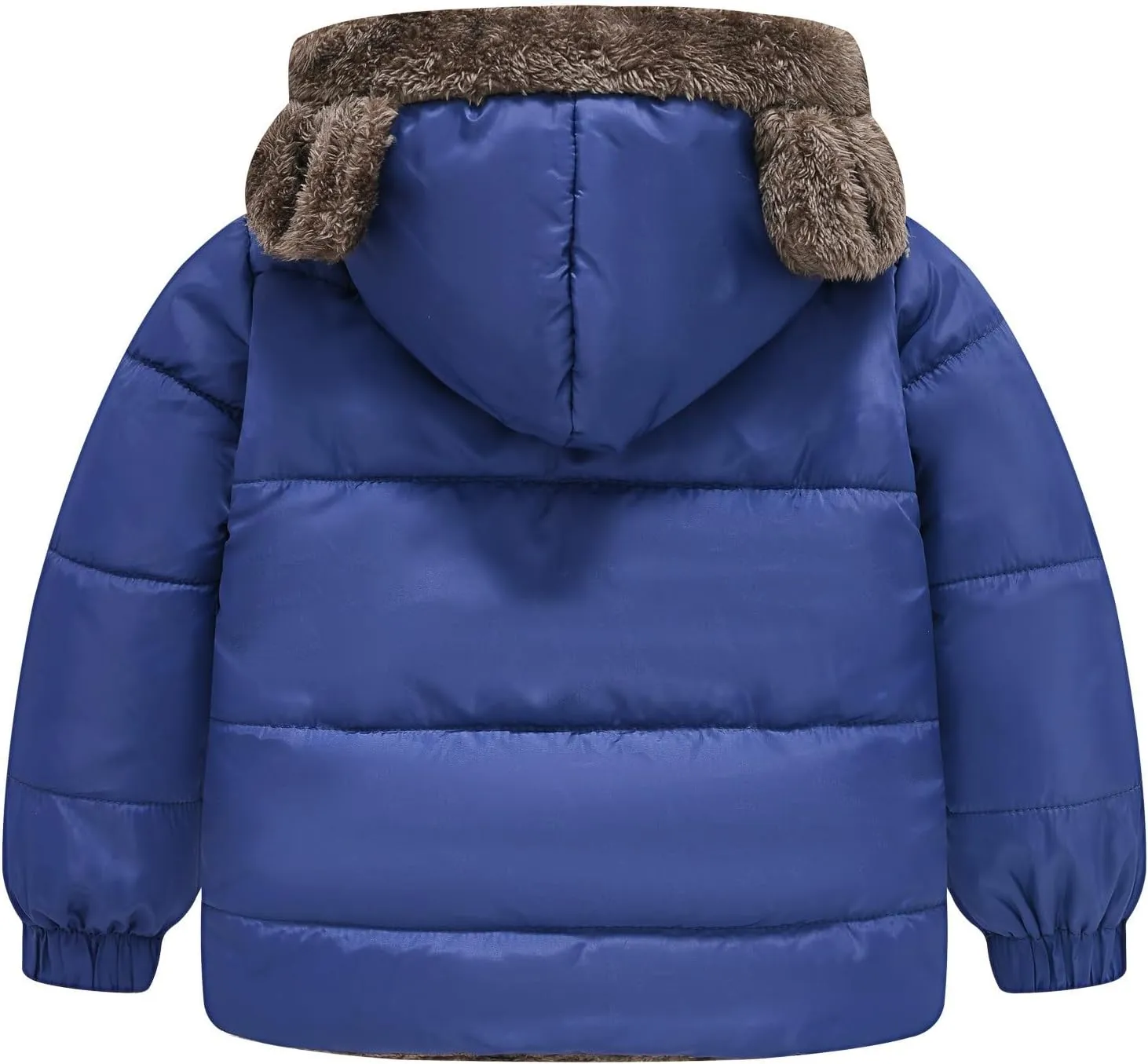 Winter Coats Boys 8 Boys and Girls Middle Children Solid Color Ears Cute Pocket Short Cotton Padded 5t Fall Jacket Boys
