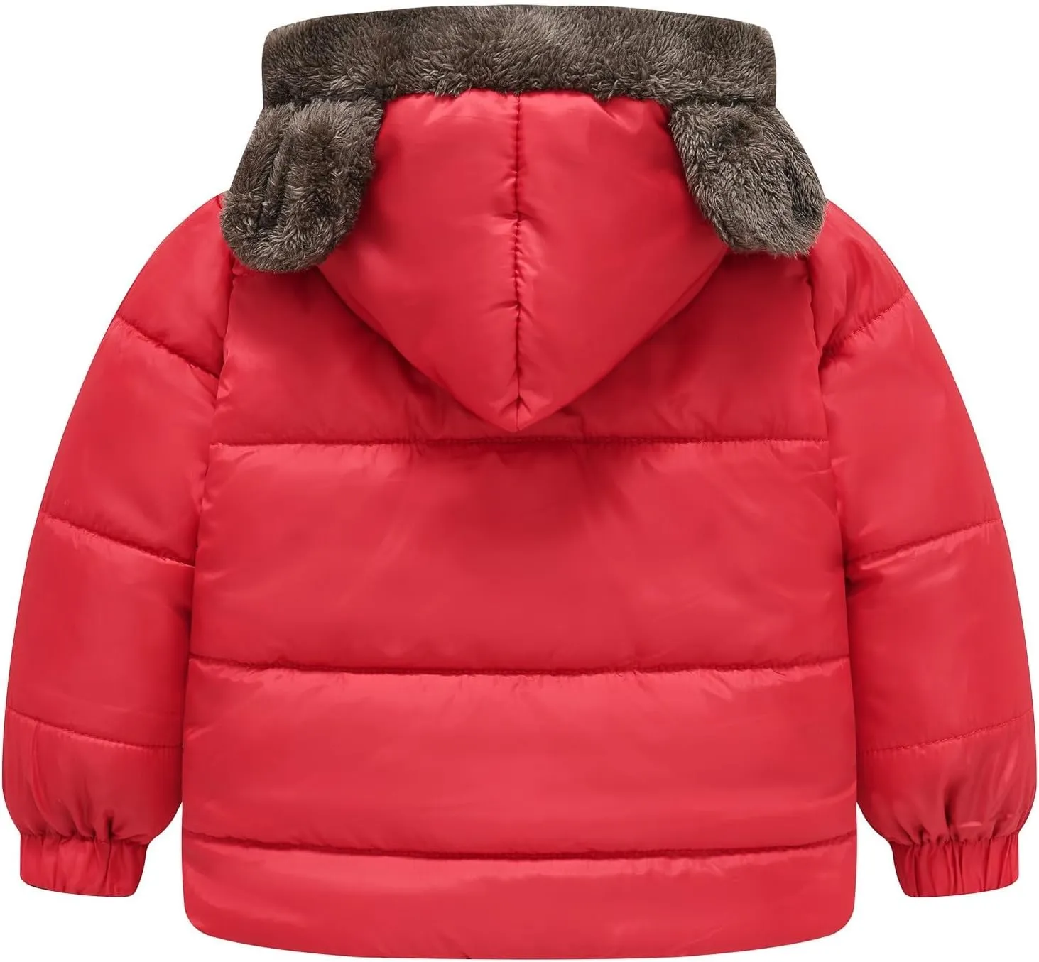 Winter Coats Boys 8 Boys and Girls Middle Children Solid Color Ears Cute Pocket Short Cotton Padded 5t Fall Jacket Boys