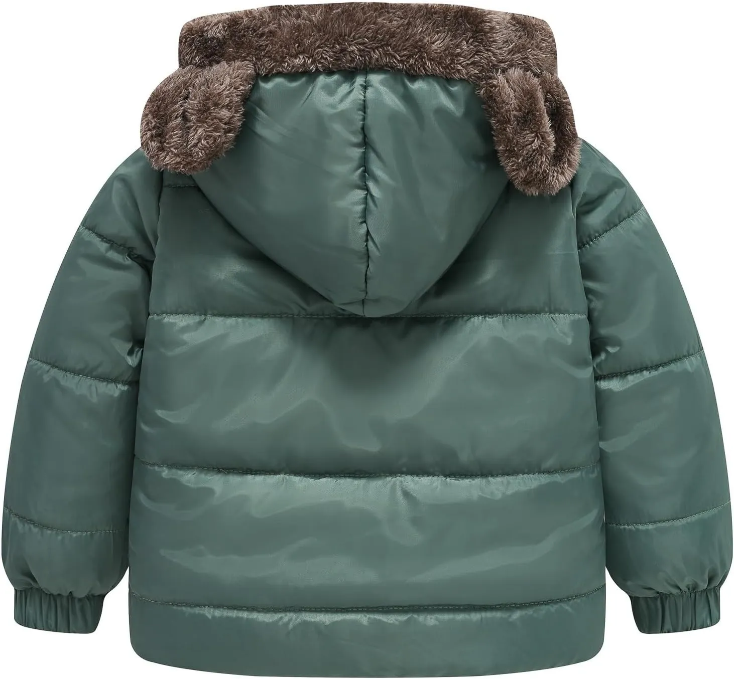 Winter Coats Boys 8 Boys and Girls Middle Children Solid Color Ears Cute Pocket Short Cotton Padded 5t Fall Jacket Boys