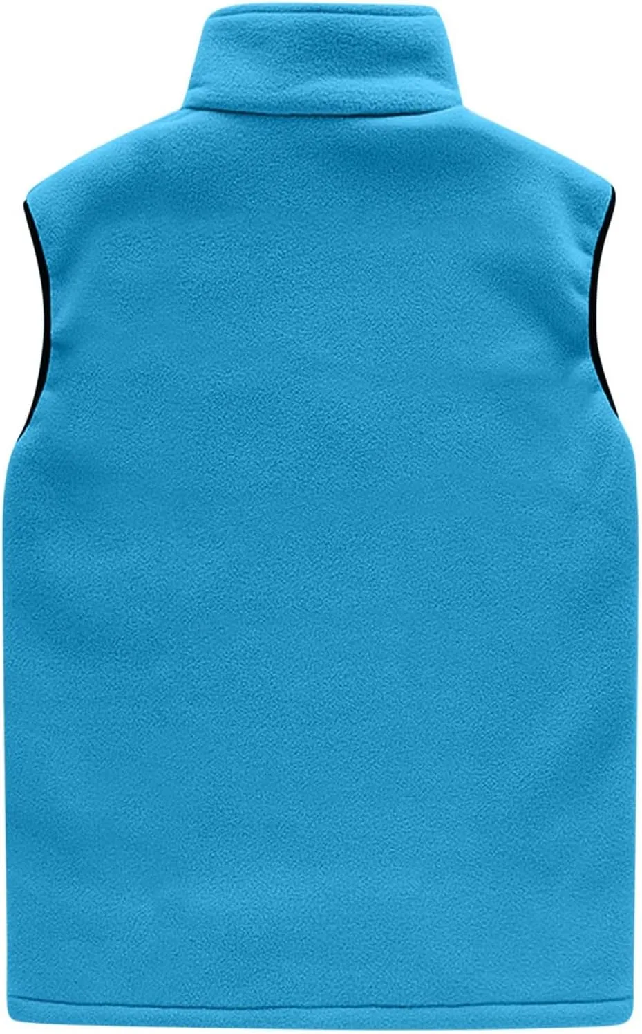 Wkishenl Women's Fleece Vest Solid Stand Collar Sleeveless Jacket Coat Fall Fuzzy Sherpa Lightweight Vest Zipper Waistcoat