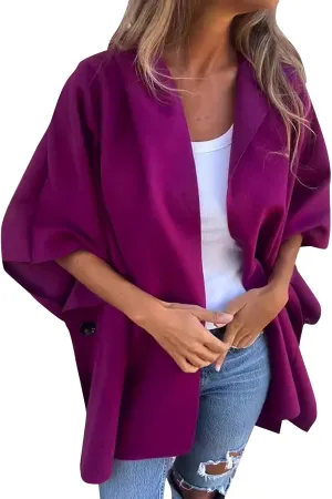 Womens Fall Fashion 2024 Oversized Dressy Cardigans Long Lightweight Coat Fall Sweater Jacket Outerwear with Pockets
