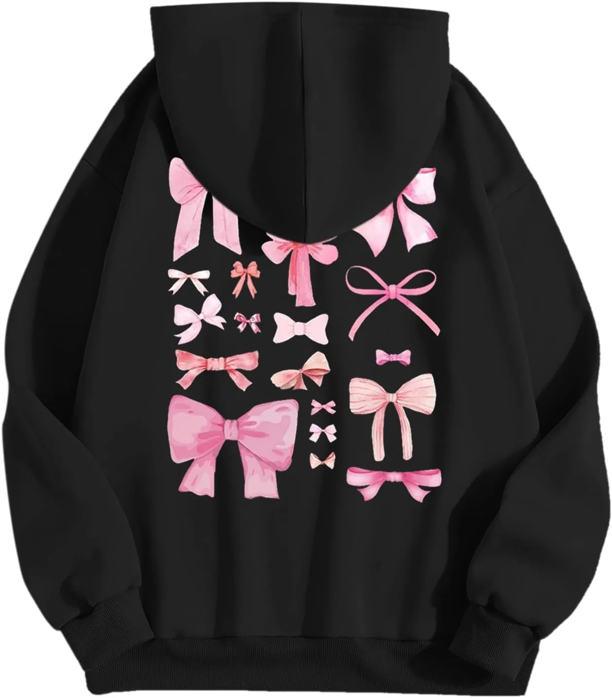 Women's Hoodies Sweatshirts Loose Casusl Drop Shoulder Cute Long Sleeve Tops Trendy Comfy Pullovers with Pocket