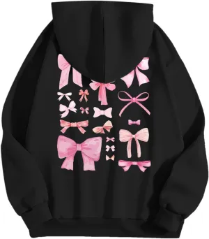 Women's Hoodies Sweatshirts Loose Casusl Drop Shoulder Cute Long Sleeve Tops Trendy Comfy Pullovers with Pocket