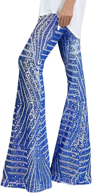 Women's Joggers Pants Ladies Silk High Waist Drape Zip Wide Leg Flared Pants Night Out Casual Slacks Pants Womens