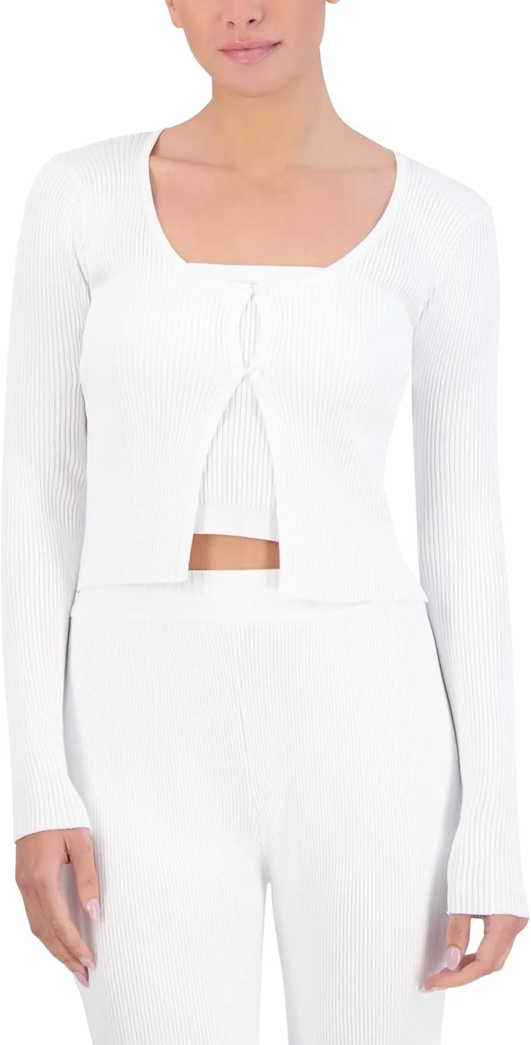 Women's Long Sleeve Scoop Neck Sweater Top