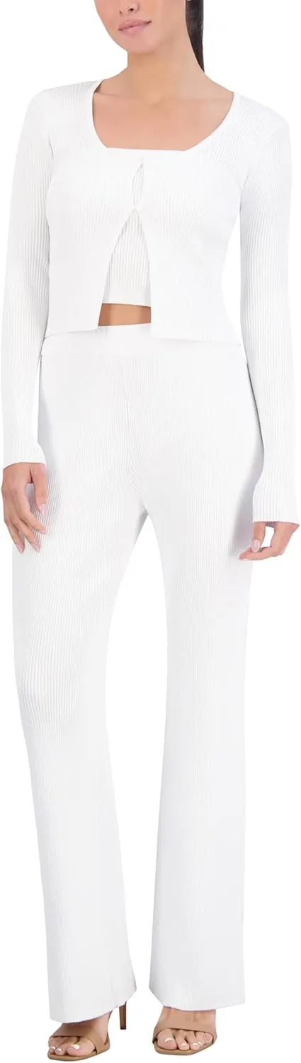 Women's Long Sleeve Scoop Neck Sweater Top
