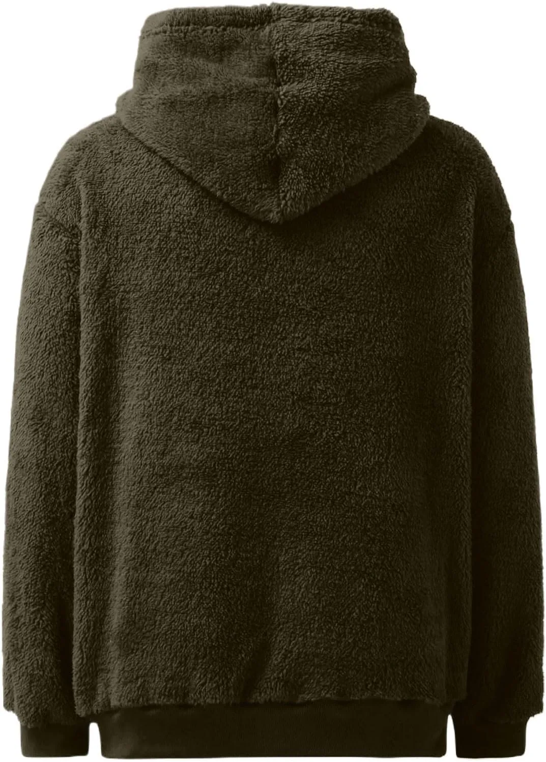 Women's Sherpa Quarter Zip Pullover Oversized Trendy Comfy Blanket Hoodies Y2k Loose Fit Sweatshirt Winter Clothes