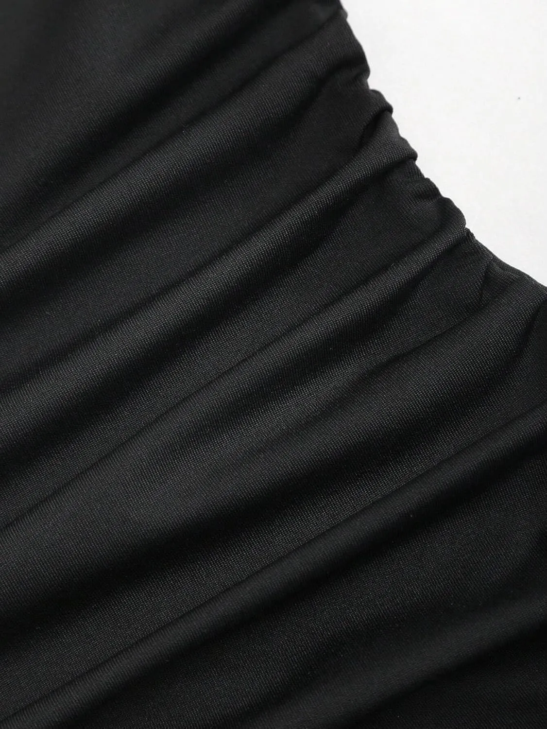 Women's Square Neck Short Sleeve Ruched Dress Fashion Tee Dresses for Women