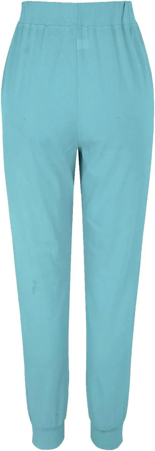 Womens Tapered Linen Pants Ankle Cotton Linen Drawstring Back Elastic Waist Pants Casual Trousers Capris with Pockets