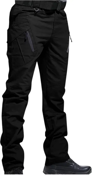 yardsong Mens Hiking Cargo Pants Business Casual Slim Fit Outdoor Pants Fishing Camping Travel Trousers with Pockets