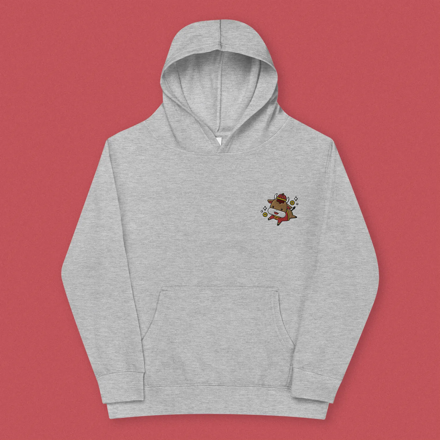 Year of the Ox Embroidered Kids Hoodie
