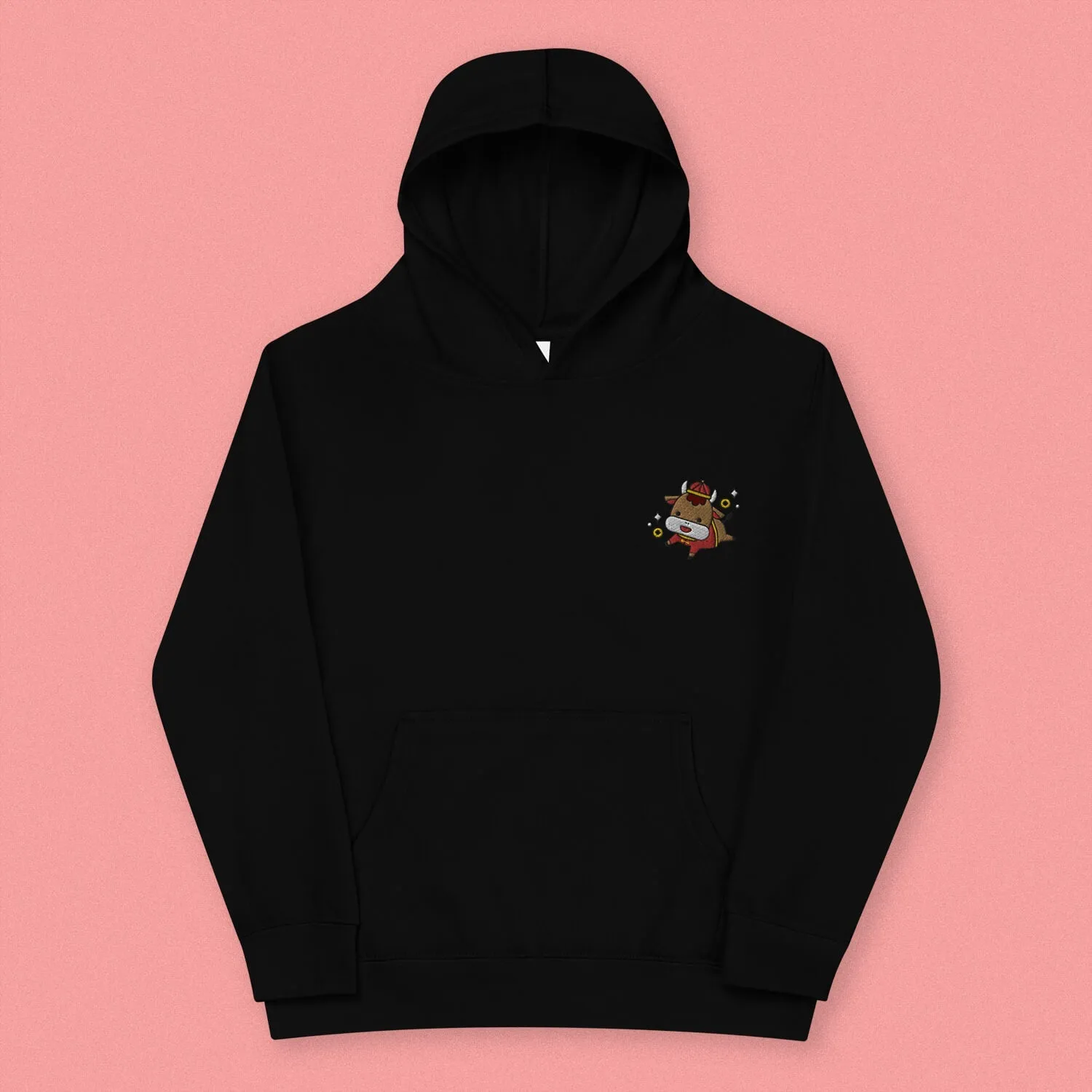 Year of the Ox Embroidered Kids Hoodie