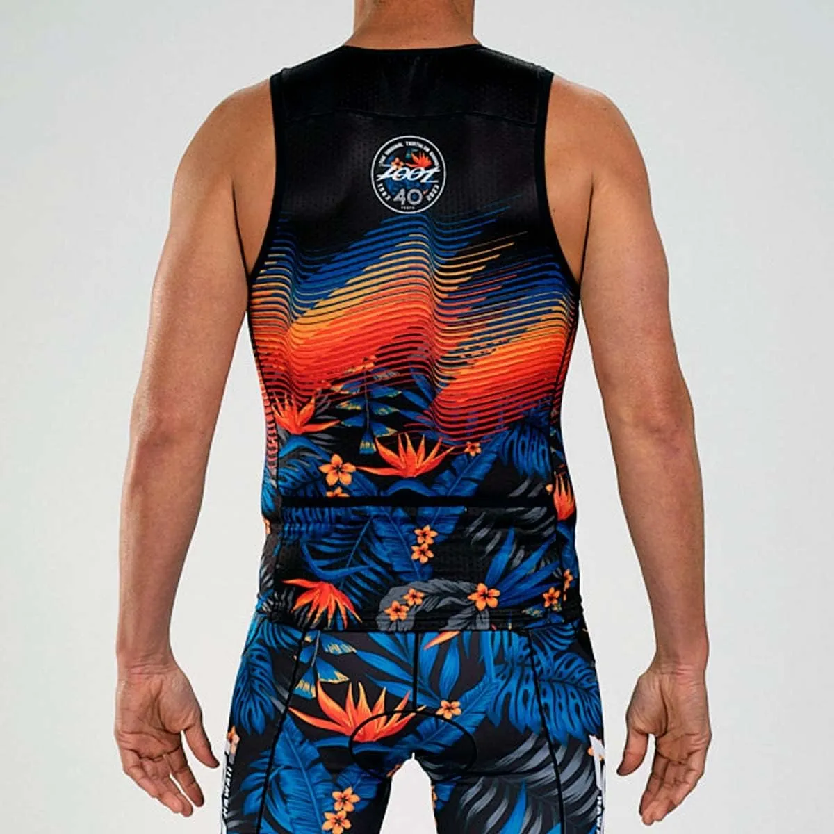 Zoot Mens LTD Triathlon Tank Top, Compression Tri Top for Endurance Race & Training, with Pockets & UPF 50  Primo Fabric