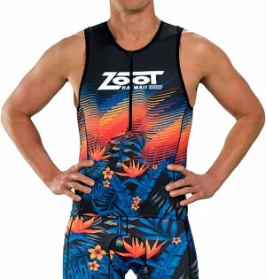 Zoot Mens LTD Triathlon Tank Top, Compression Tri Top for Endurance Race & Training, with Pockets & UPF 50  Primo Fabric